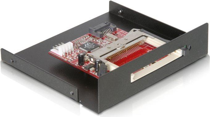 Produktbild Delock SATA Card Reader 3.5" zu Compact Flash Typ I / II und IBM Micro Drive (SATA)