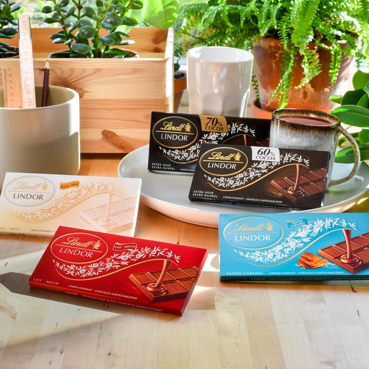 Produktbild Lindt Lindor Dunkel 60% Cacao Tafelschokolade (100 g)