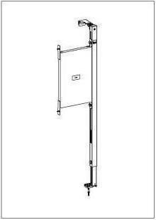 Produktbild Villeroy & Boch V&B Befestigungselement für Haltegriffe 310x1150x55mm