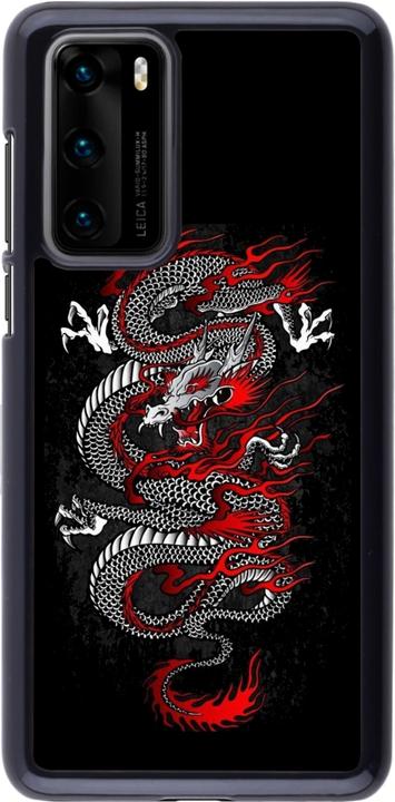 Immagine prodotto PhoneLook Coque Japanese style Dragon Tattoo Rosso Nero (Huawei P40)