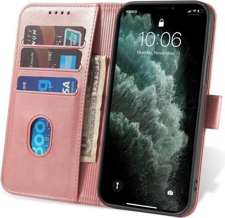 Actual product image Hurtel Magnet Case elegant case case cover with a flap and stand function Poco M4 Pro 5G pink (Xiaomi Poco M4 Pro 5G)