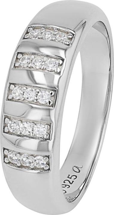 Produktbild S.Oliver Ringe für Damen, 925 Sterling Silber, Zirkonia synth. (54, 925 Silber)