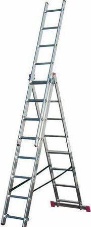 Immagine prodotto Krause Scala multiuso CORDA in alluminio 3x 10 pioli, H: 280,0 cm (Scaletta multiuso)