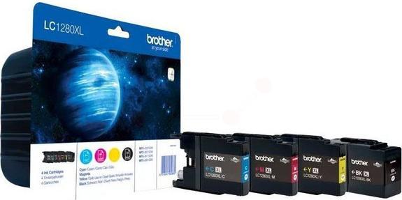 Image du produit Brother LC-1280XL VALBPDR Cartouche d'encre MultiPack BkCMY Noir Cyan Magenta Jaune MFC-J (M, C, Y, CF)