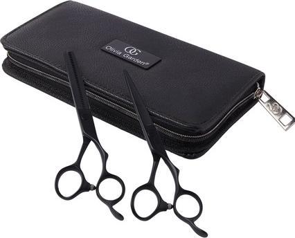 Produktbild Olivia Garden SilkCut Pro Shear Kit Matt Black (14.61 cm)