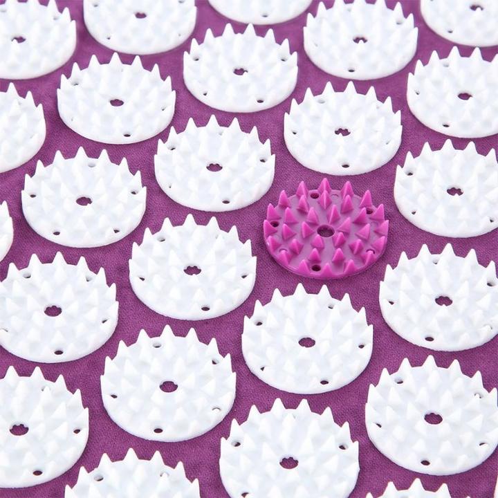 Immagine prodotto HMS Set di tappetini per agopressione e cuscini Premium AKM04 viola (20 mm)