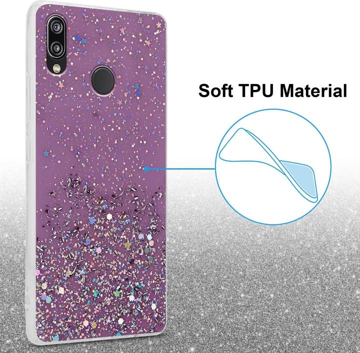 Image du produit Cadorabo Couverture TPU paillettes scintillantes (Huawei Nova 3E)