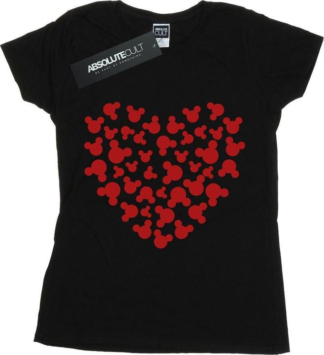 Immagine prodotto Disney Mickey Mouse Heart Silhouette Maglietta Donna (S)