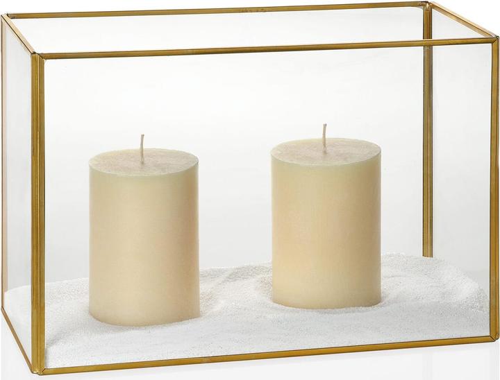 Immagine prodotto Andrea Terrario grande in vetro e ottone dorato