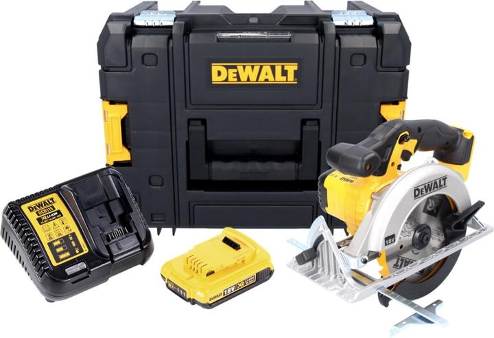 Productafbeelding DeWalt DCS 391 D1 Accu handcirkelzaag 18 V 165 mm + 1x accu 2.0 Ah + lader + TSTAK