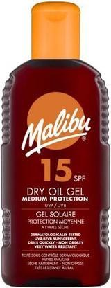 Malibu Dry Oil Gel SPF15 - Waterproof Oil Gel for Sunscreen 200ml (Sonnencreme, SPF 15, 200 ml)