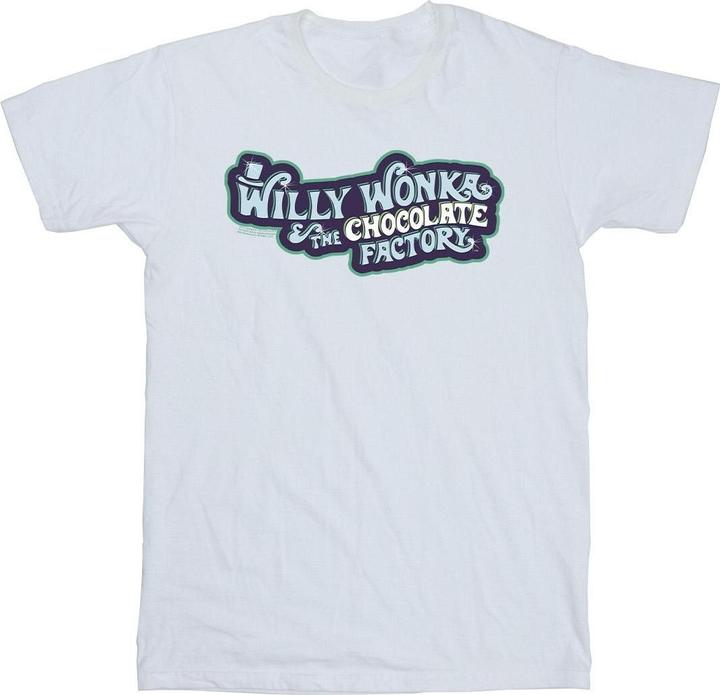 Immagine prodotto Willy Wonka & the Chocolate Factory Chocolate Factory Logo Maglietta Ragazzi (128)