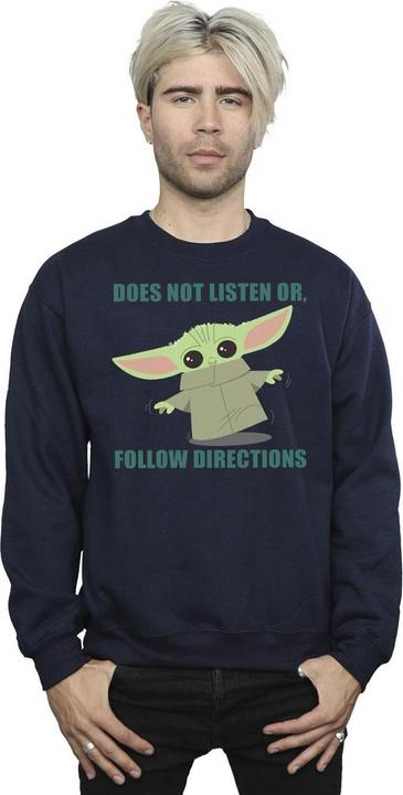 Image du produit Star Wars - Sweat THE MANDALORIAN GROGU DOES NOT LISTEN - Homme (L)