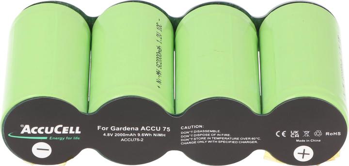 Produktbild AccuCell Akku Gardena ACCU 75, ACCU75 mit Lötfahnen