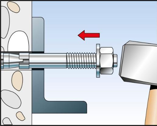 Actual product image Fischer Bolt anchor R 88715 EXA 10/ 45 Galvanised steel/Spreader clip A 2 (50 pcs.)