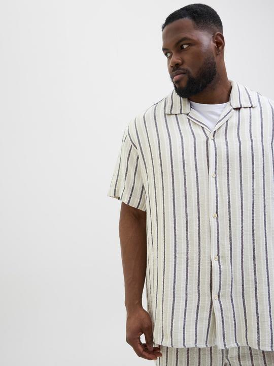 Immagine prodotto Jack & Jones Jorcoba Stripe Resort Shirt Ss Sn Pls (4XL)