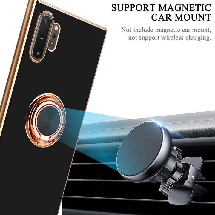 Actual product image Cadorabo Case for Samsung Galaxy NOTE 10 PLUS in TPU with camera protection and ring LM089 Style (Samsung Galaxy Note 10 Plus)