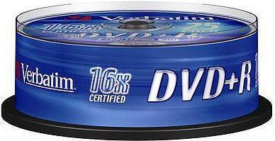 Image du produit Verbatim DVD+R, 4.7GB, 16x Spindel (25 x)