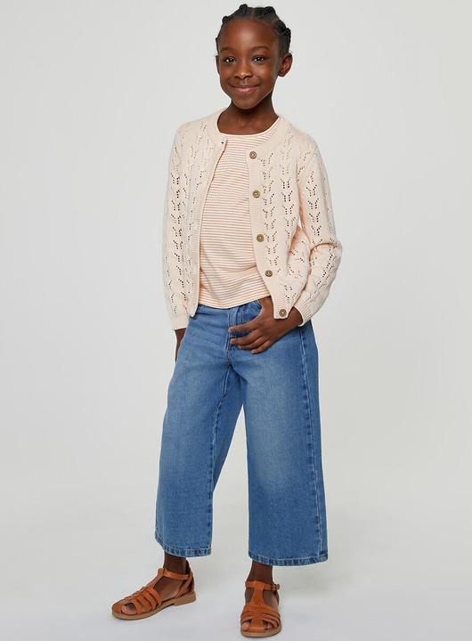Actual product image La Redoute Collections Strickjacke mit Knopfverschluss und Ajourmuster (86)
