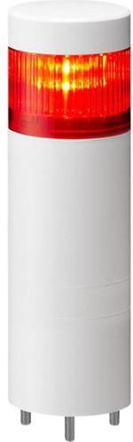 Image du produit Patlite Colonne de signalisation rouge 45mA 24V LR6 montage en surface IP67 / IP69K connecteur M12