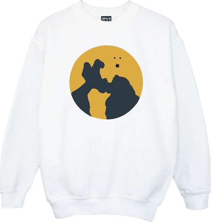 Actual product image Disney Girls Lady And The Tramp Moonlight Kiss Sweatshirt (140, 146)