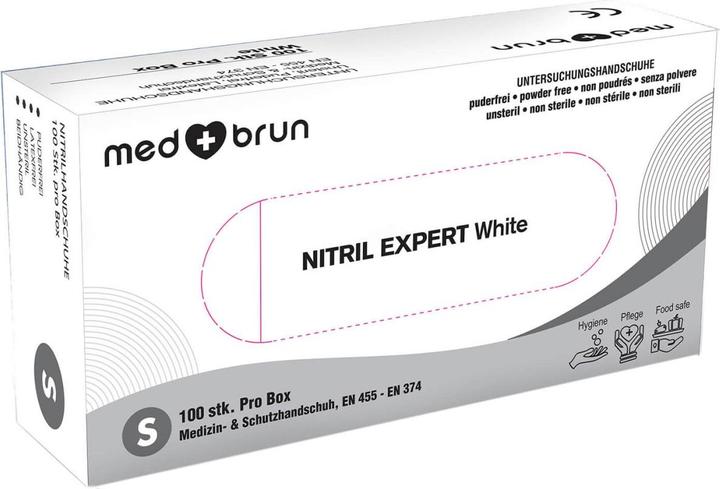 MedBrun - Nitril Handschuhe Expert White (S)
