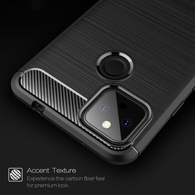 Actual product image MU Style Carbon Fiber TPU Softcase Series (Google Pixel 5a)