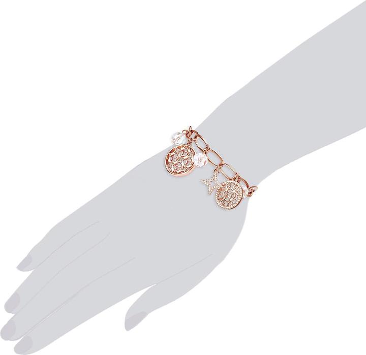 Produktbild Lulu & Jane Damen Stern Metall-Legierung Glas roségold 17,5 cm Basislänge + 4,0 cm Verlängerung - 29219 (17.50 cm, Metall-Legierung)