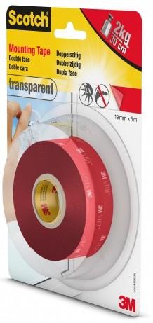 Produktbild Scotch Scotch-Fix Transparentes Montageband (19 mm)