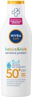 Produktbild NIVEA Sun Kids Protect & Sensitive (Sonnenlotion, SPF 50, 200 ml, 150 g)