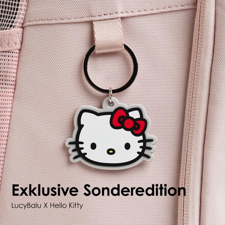 Produktbild LucyBalu HOP-ON Katzenrucksack - Hello Kitty Edition (Katze, Sicherheitsverschluss)