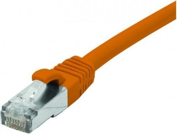 Actual product image Exertis Connect Patch cable S/FTP (PiIMF), Cat 6A (EIA/TIA), orange, 5.0 m Patch cable with particularly narrow kink (S/FTP, CAT6, 5 m)