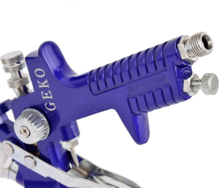 Actual product image GEKO HVLP spray gun 1.4 mm max. 4bar + reduction with pressure gauge