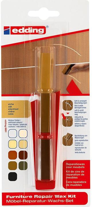 Edding Möbel-Reparaturwachs-Set (Eiche, 1 x)