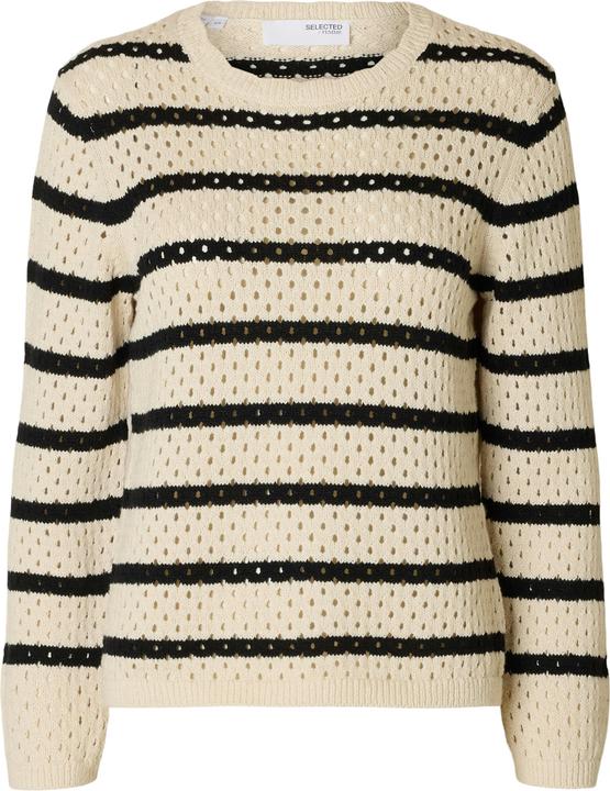Produktbild Selected Femme Gestreifter Strickpullover (S)