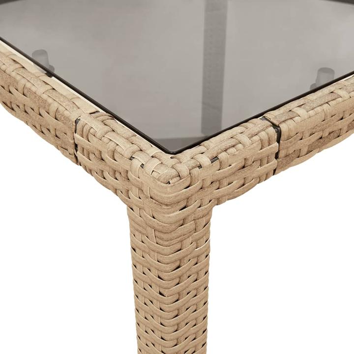 Image du produit VidaXL Gartentisch mit Glasplatte (90 cm)