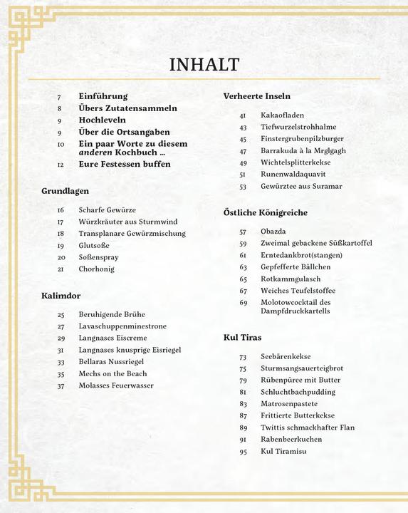 Produktbild Panini World of Warcraft: Neue Genüsse aus Azeroth - Das offizielle Kochbuch (Deutsch, Chelsea Monroe-Cassel, 2021)
