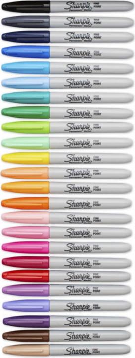 Actual product image Sharpie Marker (Multicoloured, 1 mm, 24 x)