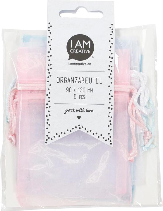 Image du produit I Am Creative Sac en organza (Sachet en organza, 6 x)