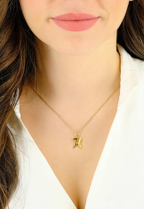 Actual product image Muau Letter (750/18K yellow gold)