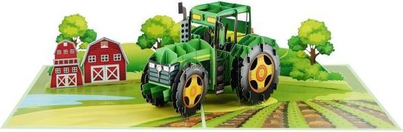 Produktbild MU Classic 3D Pop-Up Grusskarte - Traktor (1 Stk.)