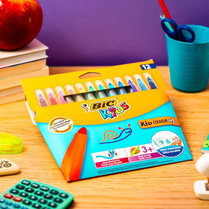 Produktbild Bic Kids Fasermalstifte (Mehrfarbig, 12 x)