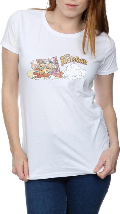 Produktbild The Flintstones Family Car Distressed TShirt (XXL)