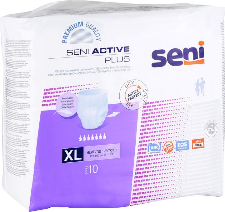 Actual product image Seni Active Plus Pants disposable breathable waist 120-160cm 7 drops (10 x, Large plus)