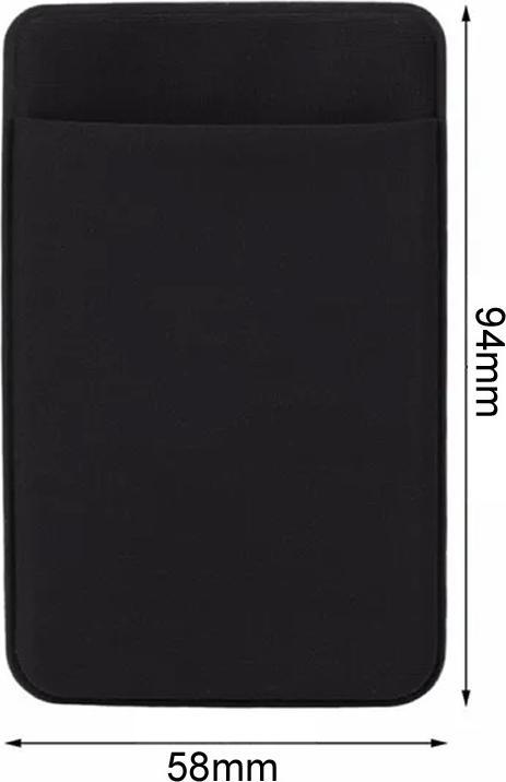 Actual product image Out of the blue Mobile Credit Card Holder Self Adhesive Black (Apple iPhone 15)