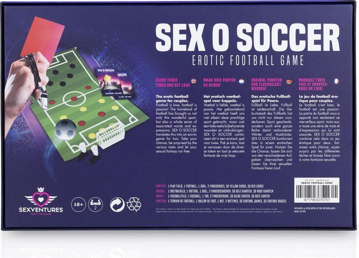 Image du produit Sexventures Sex O Soccer - Jeu de foot érotique (NL-DE-EN-FR) (Jeux de plateau, Allemand, Anglais, Néerlandais, Français)