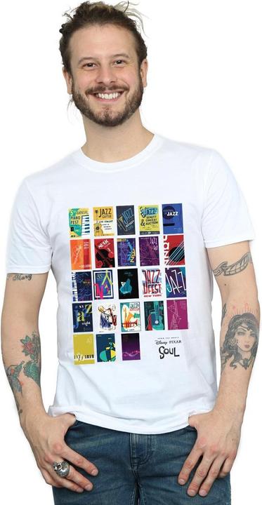 Actual product image Disney Mens Soul Jazz Poster Wall T-Shirt (4XL)