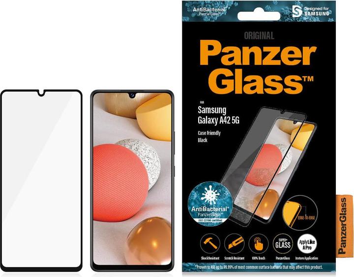 Actual product image PanzerGlass Edge-to-Edge (1 Piece, Samsung Galaxy A42 5G)