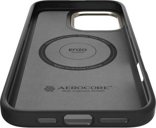Produktbild Spigen Enzo Aramid Mag Magsafe Hülle für iPhone 16 Pro Max 6,9" schwarz/natur (Apple iPhone 16 Pro Max)