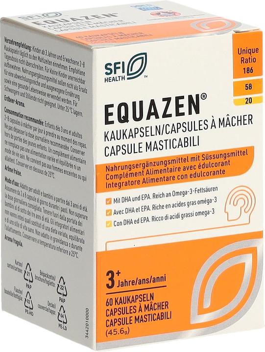 Immagine prodotto Equazen IQ Equazen Capsule masticabili/Capsule da masticare/Capsule masticabili Ds 60 pezzi (60 Pezzo/i, Pillole, 75 g)